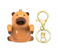 Mimoqk Mug Clip Fan, Capybara Keychain Fan, Mini Desktop Cooling Fans, Portable Cup Attachment Design, USB Powered Airflow System, 2.56x2.36x3.15 inches, for Drink Mug Glass Cup Home