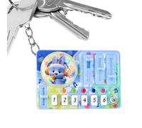 Mimoqk Music DJ Keychain, Cute Cartoon Charm, Instrument Keychain with Musical Design, Bag Accessory with School Use, Kids School Accessory, Keychains for Boys Girls Home