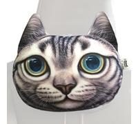 Mimoqk Neck Support, Cute Cat Ergonomic Universal Support, Car Seat Headrest with Soft Memory Foam, Car Headrest for Kids Travel Driving Sleeping, Travel Accessories, Vehicle Road-Trip for Daily