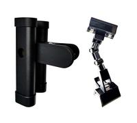 Mimoqk Paint Brush Clip, Adjustable Holder, Portable Organizer Tool, Versatile Storage Rack, Art Supply Clamp for Paintbrush, Drumstick and Watercolor Pencil with Compact Design, Black