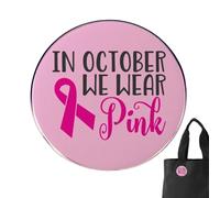 Mimoqk Pin, Breast Ribbon Lapel Pin, Pink Ribbon Brooch, Badge Decoration Pins, Commemorative Ribbon Pin, Commemorative Jewelry for Supporting Women's Health Initiatives