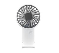 Mimoqk Portable Lash Dryer Fan, Eyelash Extension Cooling Tool, Foldable Stand Mini Air Circulator with 3 Speed Control System, Battery Powered Personal Fan Device, Salon Beauty Use