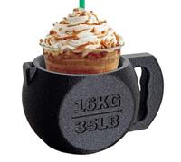 Mimoqk Porte-crème glacée amusante en forme de kettlebell | Porte-gobelet à yaourt pour l'organisation du stockage, le service de dessert, la maison, la cuisine, la gym