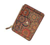 Mimoqk Portefeuille Porte-Cartes pour Femme,Porte-Cartes pour Femme | Porte-Carte Portefeuille Vintage - Petit Portefeuille, Porte-Cartes Fin Marron pour Cartes d'identité, Petits Objets
