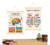 Mimoqk Positive Mind Art, Motivational Room Decor, School Poster Set, for Teachers Counselors Educators Mentors Students Home Office Classroom School Dorm Breakroom Support Emotional 15.75x23.62 Inch