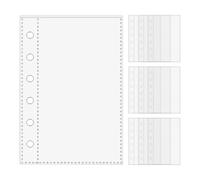 Mimoqk Protège-pages pour salle de classe | Pochettes à 6 anneaux transparentes pour cartes, photos, croquis, amateurs de papeterie, étudiants, artistes, enseignants, chefs de projet
