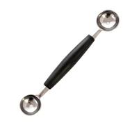 Mimoqk Scooper fruit - Cuillère à boules de pastèque - Scooper à fruits en acier inoxydable pour creuser la crème glacée ronde et ovale aux fruits