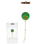 Mimoqk Spider Habitat Accessories, Climbing Enclosure Supplies, Wood Chips: 6x6x1cm/ 2.36 * 2.36 * 0.39 inch,Shelter House: 4x4x4cm/1.57*inch, Rope Length: 16cm/ 6.29,