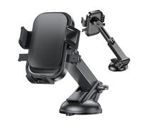 Mimoqk Support de téléphone de voiture, support à ventouse, support de tableau de bord, support réglable sécurisé, design rotatif, excellent pour les voyages en véhicule, l'accessibilité des mains et