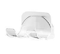 Mimoqk Support pour sèche-cheveux - Rangement mural adhésif pour outils de | Organiseur avec prise et gestion des cordons pour salle de bain et placard, rangement mural pour sèche-cheveux