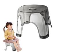 Mimoqk Tabouret de douche transparent | Tabouret de douche imperméable et antidérapant, transparent pour salle de bain, chevet, petits espaces de douche, banc d'angle, siège, baignoire
