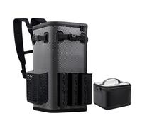 Mimoqk Tackle Box Backpack, Waterproof Fishing Bag with Rod Holder 49L, Multifunctional Fishing Pack, Fishing Gear Tackle Backpack for Fishing, Camping, Hiking for Outdoor activities, 9 emplacements