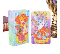 Mimoqk Tarot Cards, Fortune Divination Oracle Set, 78-Pieces Illustrated Tarots Cards, Spiritual Guidance, Self-Reflection, Fortune Telling, Tarots Reading for Beginners Meditation Daily