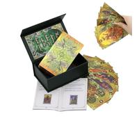 Mimoqk Tarot Cards, Portable Tarot Deck, Board Playing Game Set with Instructions, Fun Interactive Card Plaything Experience, Game Night, Tarots Card Set for Adults Family Holiday Gatherings