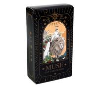 Mimoqk Tarot Deck, Muse Cat Oracle Cards, Fortune Telling Game, Mystical Divination Tool, English Version, 78-Card Standard Set, Ideal for Meditation, Party, Spiritual Practice, for Friends More