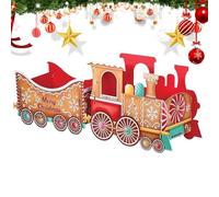 Mimoqk Train De Noël Livraison Du Père Noël | Coffret Train du Père pour - Organisateur de Rangement - Pour Bureau Chambre Salle De Classe Voyage Cheminée Anniversaire Appartement Action De