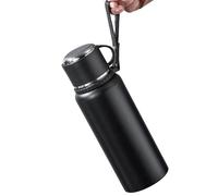 Mimoqk Water Bottle Insulated, Leak-Proof Cup, Stainless Steel Bottle with Design, Travel Drinkware with Easy Grip, Hydration Gear, Insulated Bottles for Family Home Gym Outdoor Daily Car