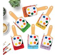 Mimoqk Watercolor Paint Set, Travel Watercolor Set, Small Drawing Accessories, Art Kit with Paints, Valentine’s Craft Tools with Bright Pigments, Painting Kit, Portable Art Sets for School