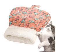 Mimoqk Winter Cat Sleeping Bag, Warm Semi Enclosed Sleeping Bed for Cats, Cold Weather Resting and Sleeping Bag for Indoor Cats, Comfortable Pet Bed for Window Sill, Car, and Travel