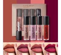 Mimore 4 Pcs Rouge à lèvres humide Ensemble de rouge à lèvres liquide Étanche Kit de brillant à lèvres longue durée Lissage Coupe antiadhésive Couleurs sexy Glaçage à lèvres (Moist)