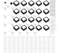 Mimorou Lot de 20 verrous de sécurité rétractables de 2 m avec adhésif double face et vis pour télécommande TV, cordon d'attache anti-perte pour TV, tablettes, salle d'exposition