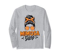 Mimosa Brunch Club Orange Cocktail Funny Women Manche Longue