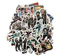 MIMOSQ Anime My Mha Hero Academia Cosplay Autocollant 50pcs - Licence Officielle, EU47407T10044