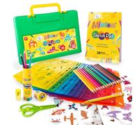 Mimtom Kit de Pochoirs à Dessiner pour Enfants | Pochoirs Plastiques avec Plus de 370 Formes pour des Heures d’Amusement de Créativité | Jouet Éducatif Sûr à Partir de 3 Ans et +