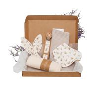 MIMUSELINA Coffret Naissance Fille ou Garçon | Coffrets Cadeaux pour Bébé | Coffret de Naissance Mixte pour Cadeau Nouveau Né | Disponible en Différentes Tailles | Sahara, Small