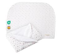 MIMUSELINA Couverture Bebe Naissance Hiver 90x70cm | Plaid Bebe Doux et Léger pour Lit Bébé et Poussette | Couverture Enfant Coton avec Intérieur Chaud | Fabriqué en Espagne | Blossom