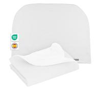 MIMUSELINA Couverture Bebe Naissance Hiver 90x70cm | Plaid Bebe Doux et Léger pour Lit Bébé et Poussette | Couverture Enfant Coton avec Intérieur Chaud | Fabriqué en Espagne | Wafle Blanc