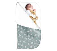 MIMUSELINA Nid d'ange Bebe Cosy Hiver 2 en 1 - Couverture Emmaillotage Bebe avec Fermeture Éclair Transformable en Grand Couverture Bebe - Ideal comme Sac de Couchage Bebe pour Lit Bébé ou Poussette