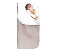 MIMUSELINA Nid d'ange Bébé Hiver Poussette et Berceau | Gigoteuse 0-6 Mois Hiver en Coton Doux | 2 en 1: Sac de Couchage Bébé 92x46 cm ou Couverture Emmaillotage 92x92 cm | Espagne (Wafle Taupe)