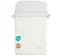 MIMUSELINA Nid d'ange Bebe Quatre Saisons | Couverture Bebe Été et Hiver | Convertible avec Garnissage Amovible | 100% Coton | Idéal pour Nacelle, Couffin et Poussette | Fabriqué en Espagne | Blossom
