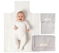 MIMUSELINA Set Tapis a Langer Portable et Sac a Langer Bebe | Imperméable, Pliable et Similicuir | Accessoires Bébé pour Sorties ou Voyages | Fait Main en Espagne