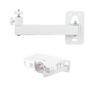 mimzemamz Support Videoprojecteur Mural, Support Projecteur Réglable Rotation à 360°, Supports Retroprojecteur en Métal avec Adaptateur 1/4" pour Home Cinéma, Bureau, Salle de Jeux, Blanc