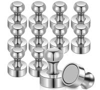 MIN CI 12 x 16mm Aimants Puissants Neodyme, 12 Pièces Petit Aimant Frigo Mini Aimants Métalliques Magnétiques Clous pour Cuisine Tableau Blanc Bureaux