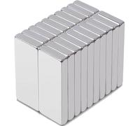 MIN CI 30x10x3mm Aimant Neodyme Puissant, 20 Pièces Mini Aimants Frigo Aimants Rectangulaires Plat Magnet pour Tableau Blanc Cuisine Bureaux