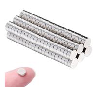MIN CI Lot de 120 Mini aimants puissants en néodyme - 5 x 2 mm - pour Tableau magnétique - Ronds - pour Tableau Blanc, Bureau, Artisanat, Photos