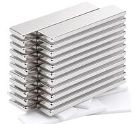 MIN CI Lot de 22 aimants rectangulaires plats en néodyme - Aimants adhésifs puissants