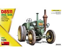 MiniArt - Kit maquette 1:24 Tracteur allemand D8511 1936 - Plastique, à assembler, non peint