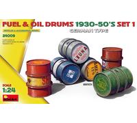 MiniArt Kit d'accessoires Bidons de carburant et d'huile Militaire 1930-1950 1:24 MA24009