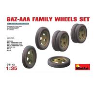 MIN35112 - Miniart 1:35 - Jeu de roues familiales GAZ-AAA