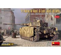 Maquette Char Pz.Kpfw.Iv Ausf. G Last/Ausf. H Early. Nibelungenwerk Prod. May-June 1943. 2 In 1 Interior Kit - Miniart-Mini Art Multicolore