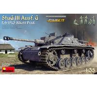 MiniArt MIN35335 1:35-StuG III Ausf G février 1943 Alkett Prod, modèle à l'échelle Int, non peint