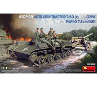MiniArt Maquette 35395 1:35 Tracteur allemand T-60(r) avec PaK40/Man. Kit plastique non peint