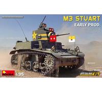 MiniArt Kit de modélisme M3 Stuart précoce 1:35 – Kit intérieur, réplique fidèle en plastique