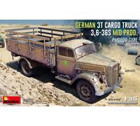 MiniArt Maquette Camion Opel Blitz PMQ600 3t - 1:35 - Plastique Gris - Kit MA35449