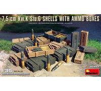 (MIN35457) - Miniart 1:35 - 7,5 cm Kw.K Stu.G Shells w/ Ammo Boxes