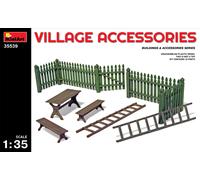 MiniArt Set d'accessoires de village – Échelle 1:35